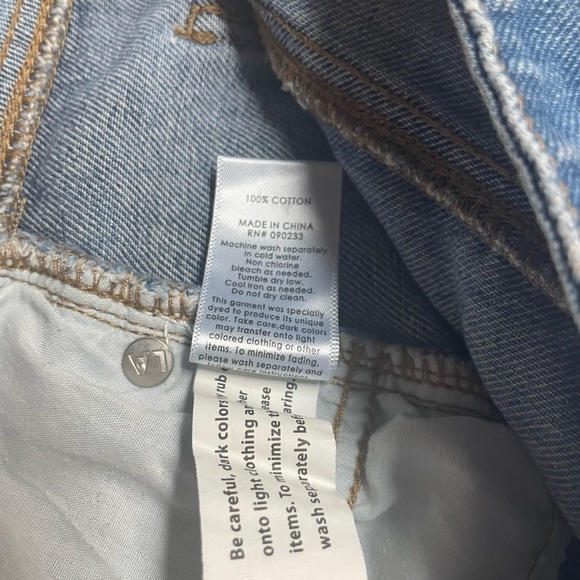 PACSUN Demin Jean Patchwork Skirt raw hem sz 25 - Picture 5 of 5